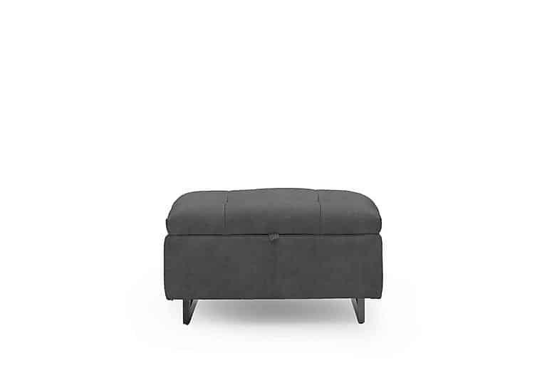 Gisella Fabric Storage Footstool - Dexter Shadow