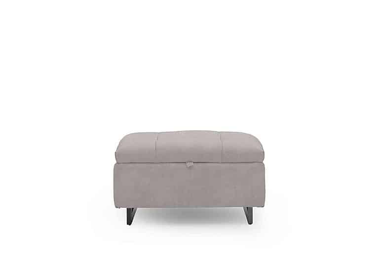 Gisella Fabric Storage Footstool - Dexter Stone