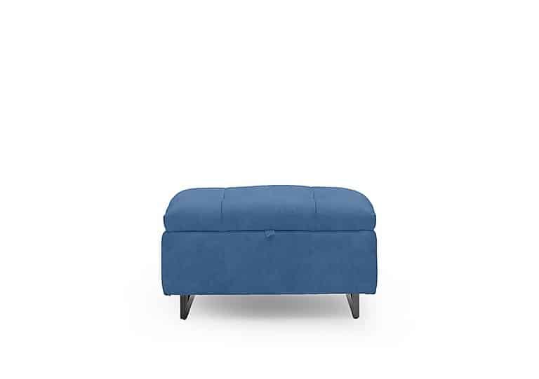 Gisella Fabric Storage Footstool - Dexter Wave
