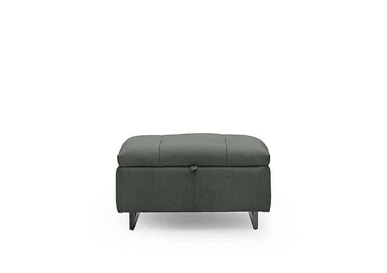 Gisella Fabric Storage Footstool - Manhattan Pine