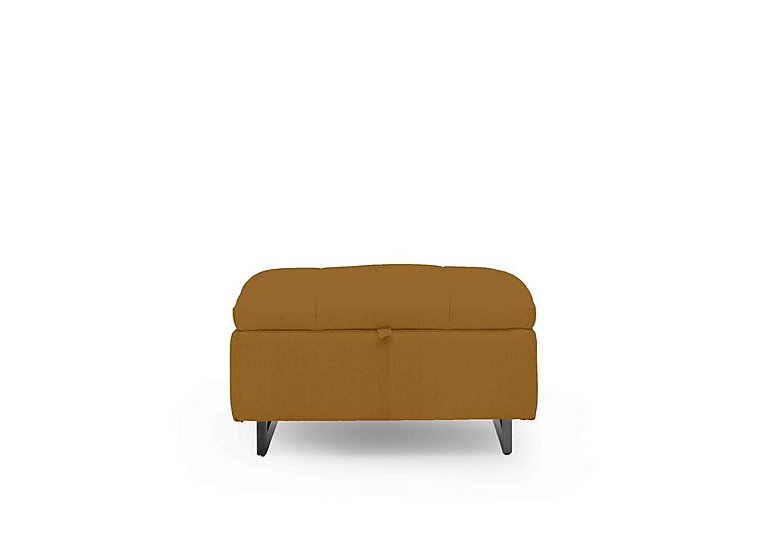 Gisella Fabric Storage Footstool - Opulence Saffron