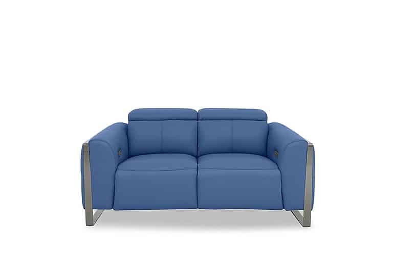 Gisella Leather 2 Seater Power Recliner Sofa with Power Headrests - Aegean