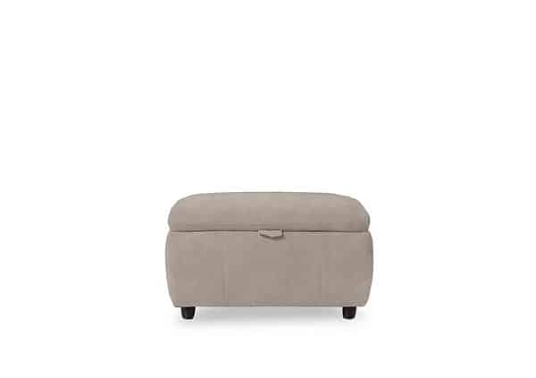 Inca Fabric Storage Footstool  Dexter Ivory | Bed Sava