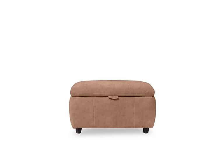 Inca Fabric Storage Footstool - Dexter Sand