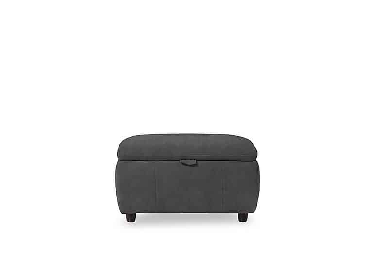 Inca Fabric Storage Footstool - Dexter Shadow