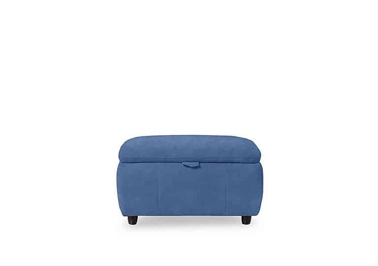 Inca Fabric Storage Footstool - Dexter Wave