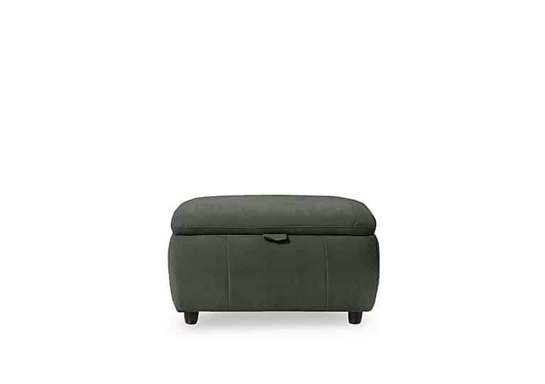 Inca Fabric Storage Footstool - Manhattan Pine