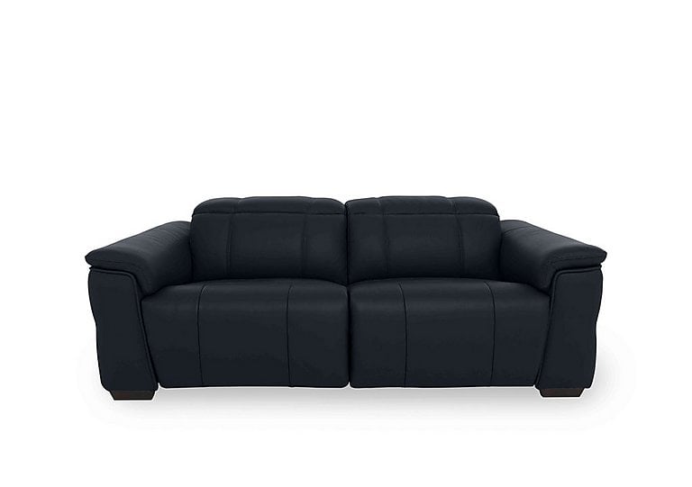 Inca NC Leather 3 Seater Power Recliner Sofa with Power Headrests - Navy