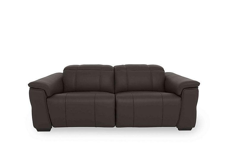 Inca NC Leather 3 Seater Power Recliner Sofa with Power Headrests - Storm