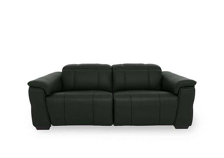 Inca NC Leather 3 Seater Power Recliner Sofa with Power Headrests - Oslo Pine