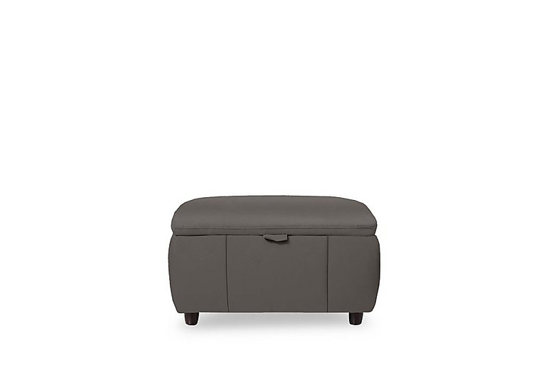 Inca NC Leather Storage Footstool - Elephant