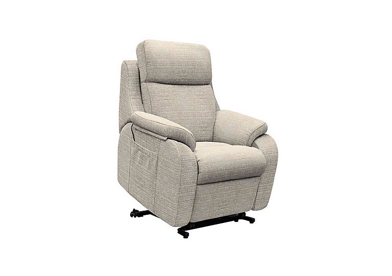 G Plan - Kingsbury Small Fabric Lift and Rise Chair - Yarn Shale