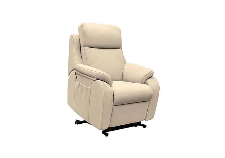 G Plan - Kingsbury Small Fabric Lift and Rise Chair - Stingray Linen