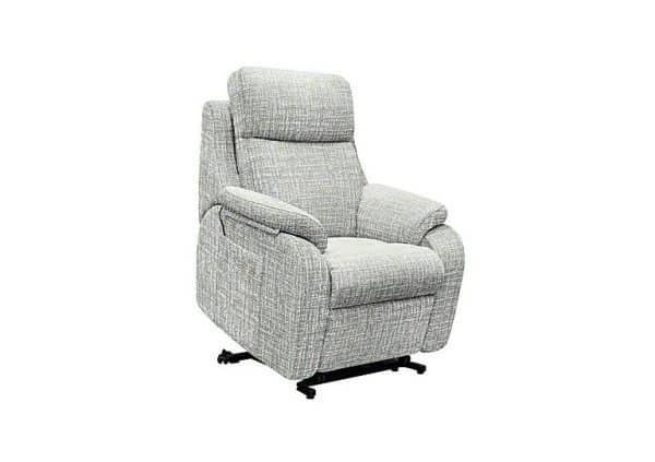 G Plan  Kingsbury Small Fabric Lift and Rise Chair  Shore Oatmeal | Bed Sava