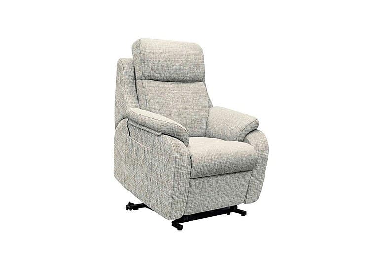 G Plan - Kingsbury Small Fabric Lift and Rise Chair - Waffle Smoke
