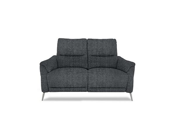 Daytona 2 Seater Fabric Power Recliner Sofa  Anivia Dark Grey | Bed Sava