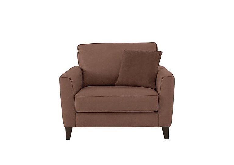 Brondby Fabric Cuddle Chair - Hazelnut