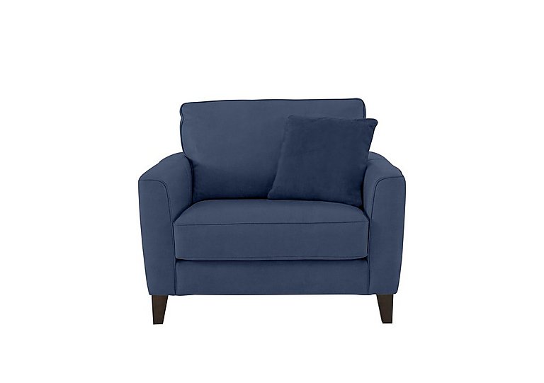 Brondby Fabric Cuddle Chair - Blue