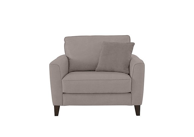 Brondby Fabric Cuddle Chair - Silver