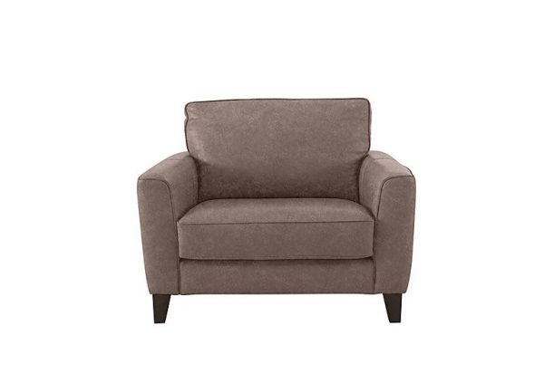 Brondby Fabric Cuddle Chair  Mink | Bed Sava