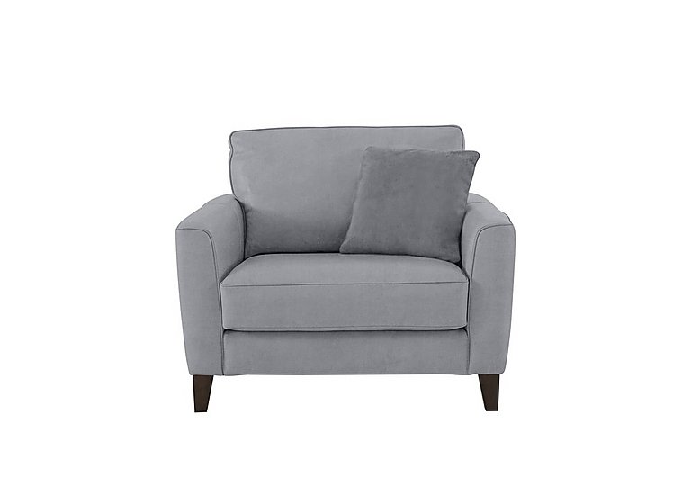 Brondby Fabric Cuddle Chair - Bluish Grey