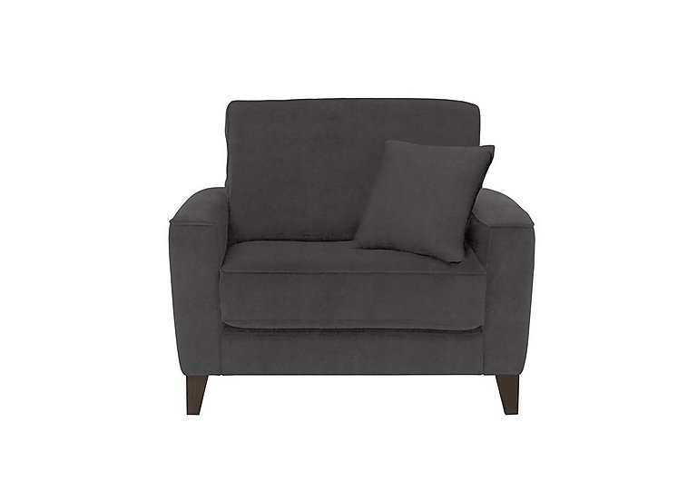 Brondby Fabric Cuddle Chair - Anthracite
