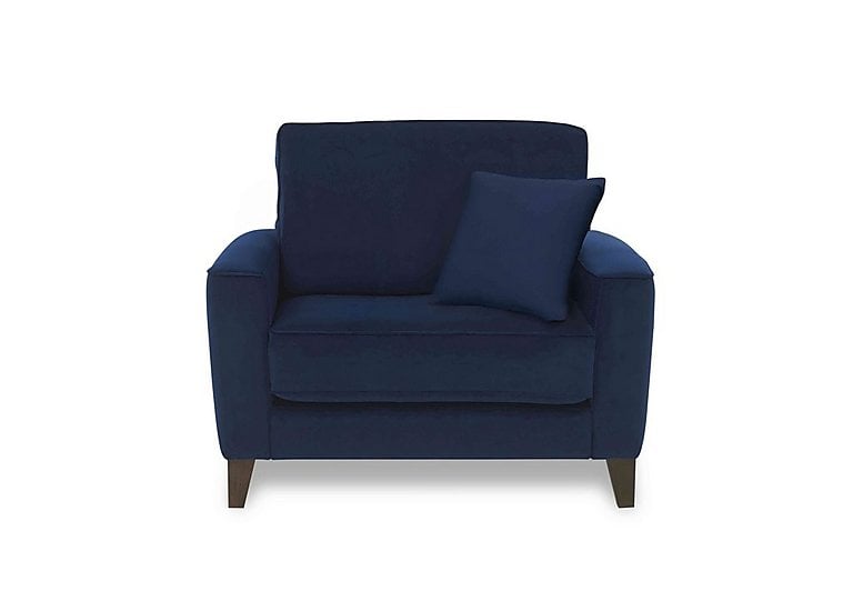 Brondby Fabric Cuddle Chair - Navy