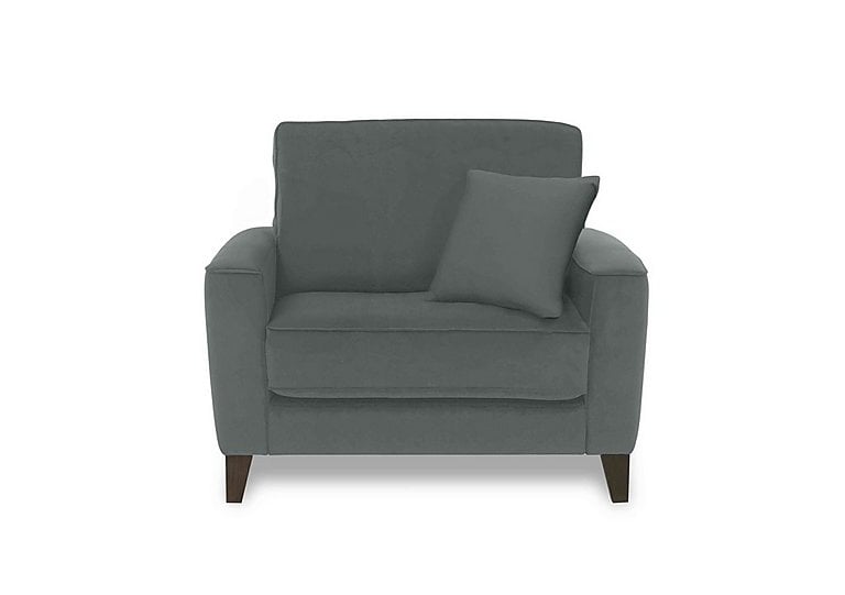 Brondby Fabric Cuddle Chair - R20 Pewter