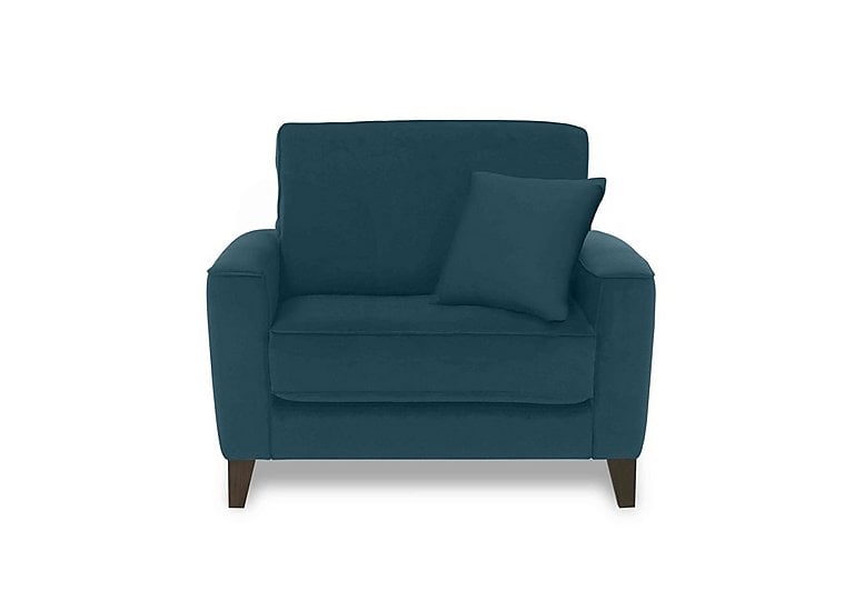 Brondby Fabric Cuddle Chair - Lake Green