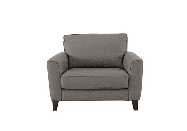 Brondby Fabric Cuddle Chair  Charcoal Gray | Bed Sava