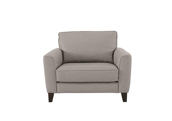 Brondby Fabric Cuddle Chair  Wild Dove | Bed Sava