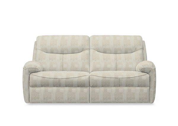 G Plan  Amesbury Fabric 3 Seater Sofa with Manual Recliner  Faro Mist | Bed Sava