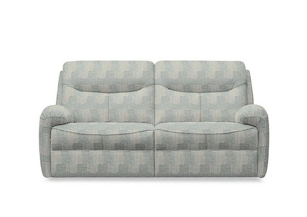 G Plan  Amesbury Fabric 3 Seater Sofa with Manual Recliner  Faro Sky | Bed Sava