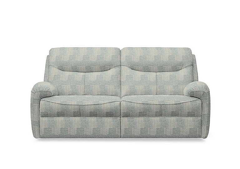 G Plan - Amesbury Fabric 3 Seater Sofa with Manual Recliner - Faro Sky