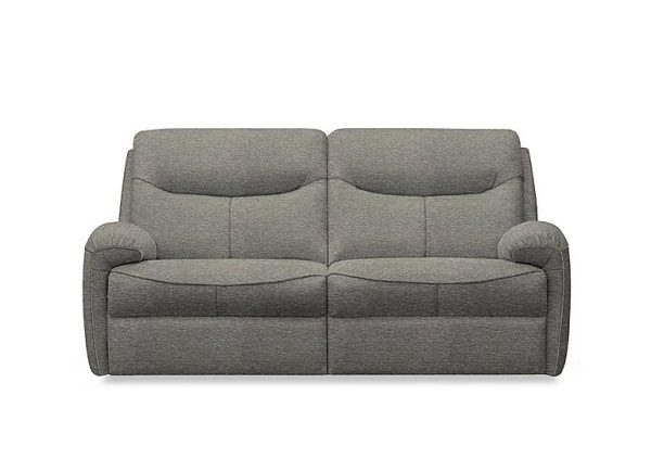 G Plan  Amesbury Fabric 3 Seater Sofa with Manual Recliner  Mirage Slate | Bed Sava