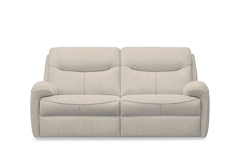 G Plan - Amesbury Fabric 3 Seater Sofa with Manual Recliner - Nebular Blush