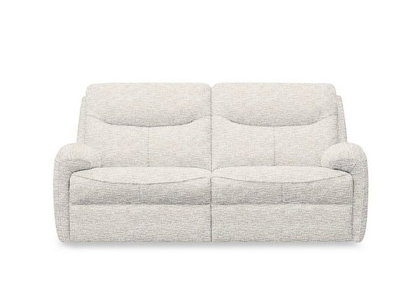 G Plan  Amesbury Fabric 3 Seater Sofa with Manual Recliner  Rush Cream | Bed Sava
