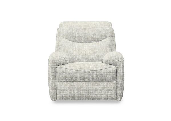 G Plan  Amesbury Fabric Power Recliner Armchair with Power Headrest Power Lumbar and Heated Seats  Waffle Taupe | Bed Sava