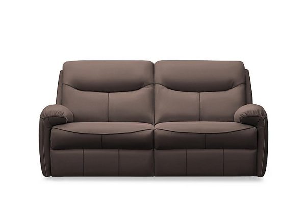 G Plan  Amesbury Leather 3 Seater Sofa  Oxford Chocloate | Bed Sava