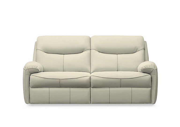 G Plan - Amesbury Leather 3 Seater Sofa - Oxford Putty