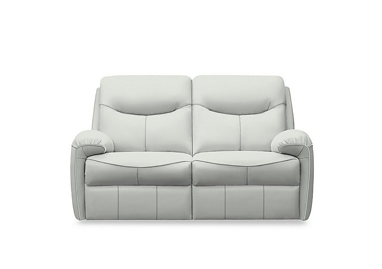 G Plan - Amesbury Leather 2 Seater Power Recliner Sofa - Oxford Chalk