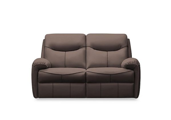 G Plan  Amesbury Leather 2 Seater Power Recliner Sofa  Oxford Chocloate | Bed Sava