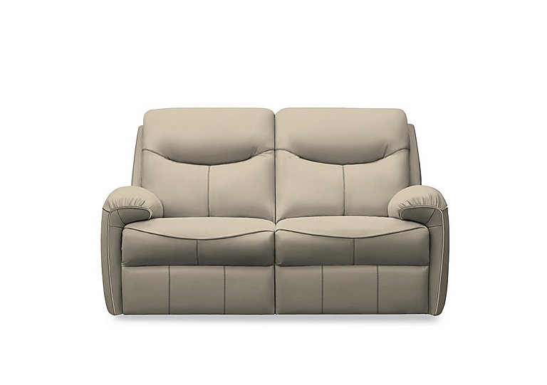 G Plan - Amesbury Leather 2 Seater Power Recliner Sofa - Oxford Mushroom