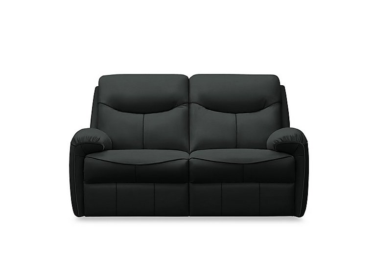 G Plan - Amesbury Leather 2 Seater Power Recliner Sofa - Cambridge Black