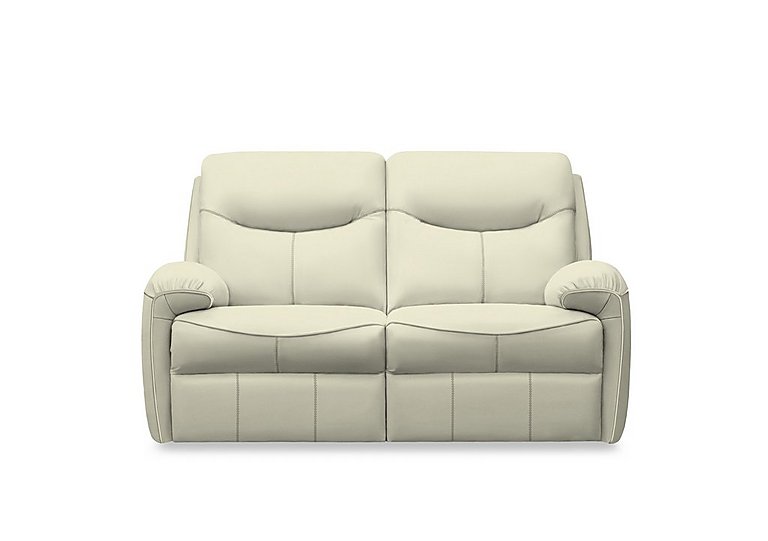 G Plan - Amesbury Leather 2 Seater Power Recliner Sofa - Cambridge Chalk
