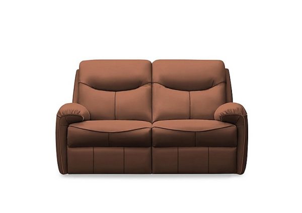 G Plan  Amesbury Leather 2 Seater Power Recliner Sofa  Cambridge Conker | Bed Sava