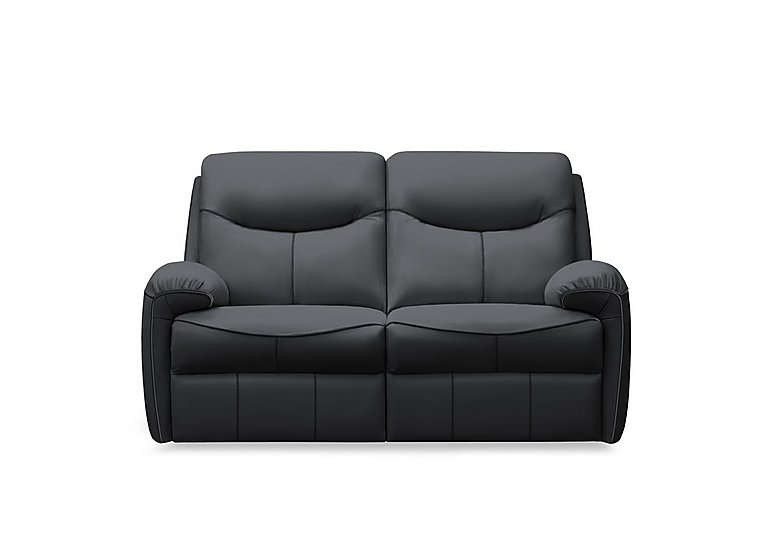 G Plan - Amesbury Leather 2 Seater Power Recliner Sofa - Cambridge Petrol Blue
