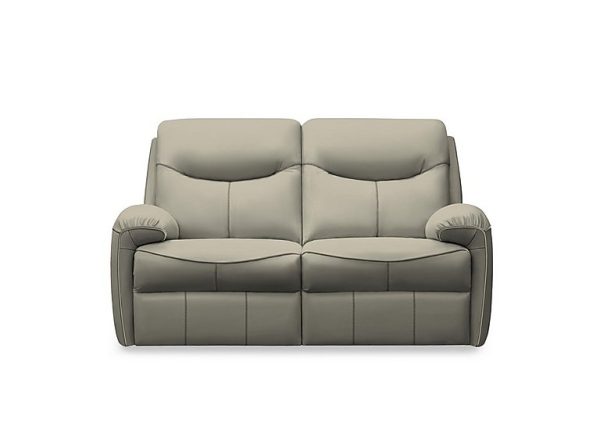 G Plan  Amesbury Leather 2 Seater Power Recliner Sofa  Cambridge Taupe | Bed Sava