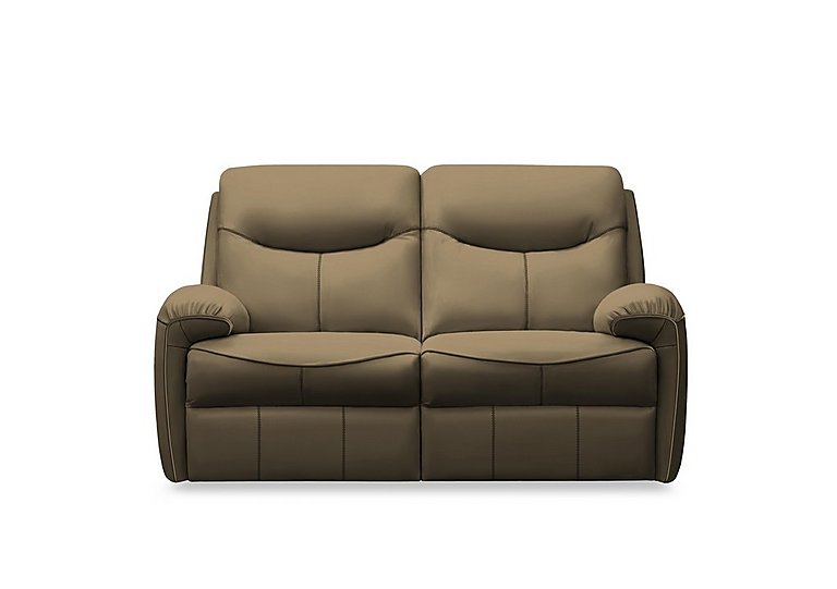 G Plan - Amesbury Leather 2 Seater Power Recliner Sofa - Capri Mushroom