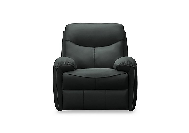 G Plan - Amesbury Leather Power Recliner Armchair with Power Headrest, Power Lumbar and Heated Seats - Cambridge Black